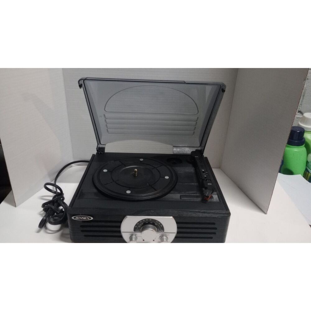 Turntable Stereo Jensen Model JTA-222 Record Player Radio Speaker